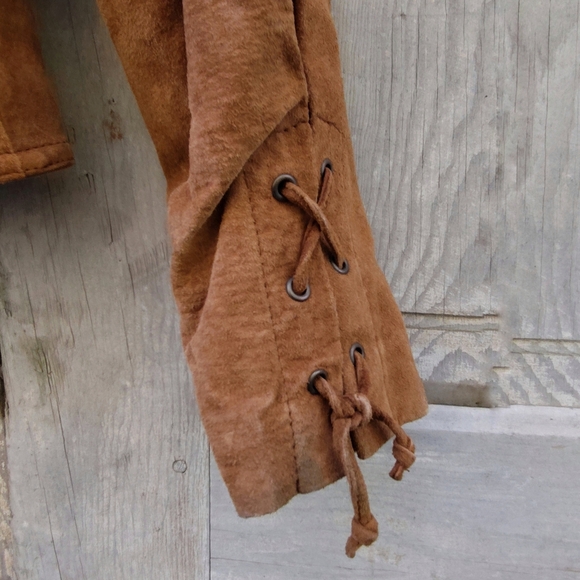 Vintage Leather Fringe Western Jacket - Picture 3 of 10